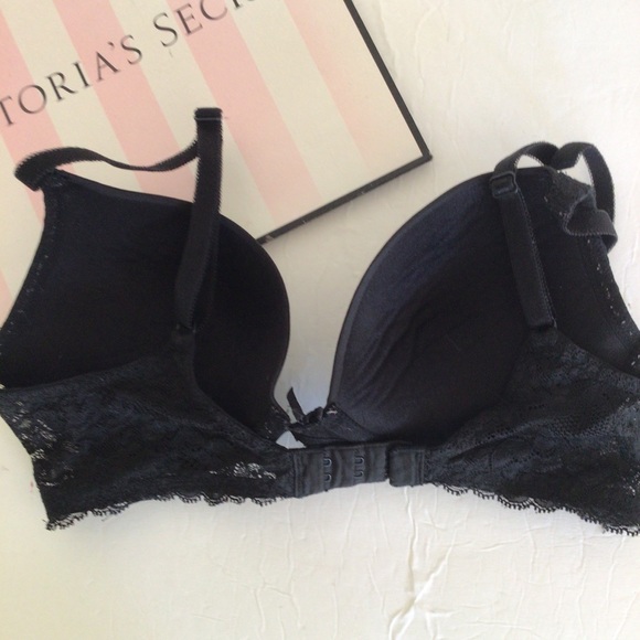 VICTORIAS SECRET DREAM ANGELS PUSH UP BRA SATIN AND LACE SIZE 32D - Picture 4 of 16